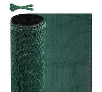 Ansobea 1 x 10 m Filet d'ombrage en polyéthylène haute densité de 150 gm² Protection contre le vent Protection contre la poussière Filet d'ombrage Panneau de clôture opaque Clôture
