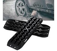 Ansobea 2 Pièces Tapis de Traction en Plastique Aide au Démarrage Planche de Récupération avec sac de Rangement Pour Véhicules Tout-terrain, Camping-car, Camion, Voiture
