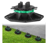 Ansobea Lot de 20 plots réglables en hauteur 42 à 60 mm - Pieds réglables - Pour plaques de pierre, dalles de terrasse, dalles de sol, carrelage, capacité de charge de 680 à 1400 kg