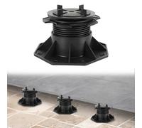 Ansobea Lot de 30 plots de terrasse réglables en hauteur - 70 à 145 mm - Inclinaison réglable - Pieds réglables - Pour plaques de pierre, dalles de terrasse, carrelage, capacité de charge de 300 à 680