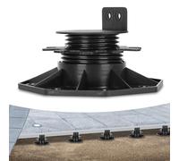 Ansobea Lot de 50 plots de terrasse réglables en hauteur 30 à 60 mm - Pour dalles de terrasse et sous-construction en bois WPC