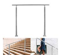 Ansobea Main courante en acier inoxydable 160 cm, garde-corps en acier inoxydable intérieur sans traverses - Rampe d'escalier extérieure en acier inoxydable pour escaliers, parapet, balcon