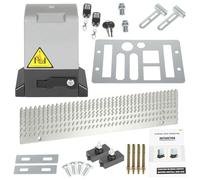 Ansobea Opérateur de portail coulissant 370W Ouvre-porte de garage avec 2 télécommandes jusqu'à 800kg électrique coulissant avec fonction de fermeture automatique pour hôtel, usine