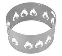 Ansobea Pare-étincelles - Brasero réglable Ø 70-75 cm - Grille anti-étincelles avec poignée - Tôle d'acier de 1,2 mm d'épaisseur - 4 pièces enfichables - Parfait pour le jardin et la terrasse