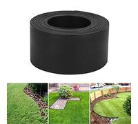 Ansobea pelouse en Plastique Facile à Traiter, Ruban en Plastique pour Les Bords de pelouse, résistant aux UV et aux intempéries, pour Parterre de Fleurs, Bordure de pelouse 25m x 10cm (LxH), Noir