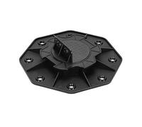 Ansobea WPC Palier de Terrasse Lot de 100 plots réglables en hauteur de 18 à 30 mm, capacité de charge de 600 kg, parfaits pour les structures en bois ou en bois composite