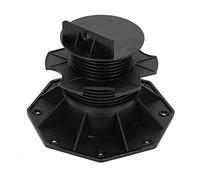 Ansobea WPC Palier de Terrasse Lot de 50 plots réglables en hauteur de 60 à 140 mm, capacité de charge de 1700 kg, parfaits pour les structures en bois ou en bois composite