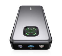 ANSODY Batterie externe pour ordinateur portable 65 W Max 25000 mAh avec 2 ports USB C avec chargeur portable avec affichage numérique, compatible avec MacBook Pro, iPhone 16/15, Samsung, Dell (Silver