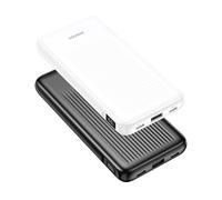 ANSODY Power Bank Lot de 2 Batteries externes 10 000 mAh, 22,5 W, Petit mais Puissant, avec écran LED, Compatible avec iPhone 17-12 X Pro Max Mini Plus S25 AirPods iPad etc. (Noir et (Noir et Blanc)