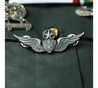 AnsonBoy Militaire WW2 US Army Wings Military Command Master Aviator Metal Wings Badge WWII US Command Pilot REVÊTEMENT Insigne Broche Broche