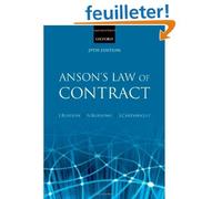 Anson's Law Of Contract