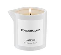 ANSOYER Bougie de Massage - Hydratant et nourrissant pour SPA à domicile - Amazing cadeau pour femmes & hommes - 230g. Massage Sensuel (Grenade)