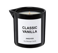 ANSOYER Bougie d'huile de massage - Bougie de lotion corporelle de luxe - Hydratante et nourrissante pour SPA à domicile (Vanille classique)