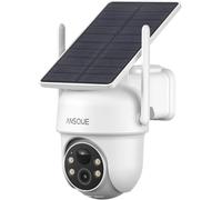 ANSQUE GU01 Caméra de Surveillance additionnelle, requiert Une Station de Base, exclusivement pour kit 2 caméras, Extension Possible jusqu'à 4 caméras sur 1 Station de Base