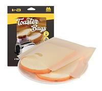 Anstore Lot de 12 sacs à grille-pain réutilisables, antiadhésifs, résistants à la chaleur, plus de 600 utilisations possibles, parfaits pour sandwich, pizza, panini, pain, collation