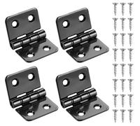 Anstore Lot de 36 charnières pliables - 40 x 60 x 2 mm - Noir - Pour portes en bois, fenêtres, armoires, portes de jardin, portes de jardin - 7 x 15 mm