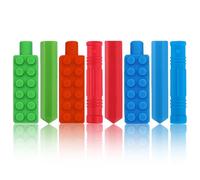 ANSUG Lot de 8 crayons de protection contre la mastication en silicone - Capuchons de crayon