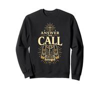 Answer The Call Pastor Ministre Foi Chretienne Croix Sweatshirt
