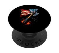 Answer The Call Patriotic Hache PopSockets PopGrip Adhésif