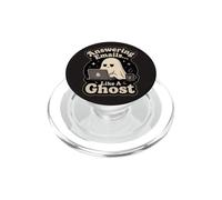 Answering Emails Ghost Office Humour Remote Work Laptop PopSockets PopGrip pour MagSafe