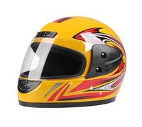 ANSWXQDR Casque intégral Visage Moto, Casque Moto hypoallergénique et Confortable, modulaire Casque Moto intégrée Double visière Adultes Hommes Femmes cyclomoteur Casque,55-62cm-A