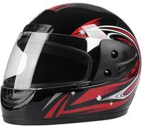 ANSWXQDR Casque intégral Visage Moto, Casque Moto hypoallergénique et Confortable, modulaire Casque Moto intégrée Double visière Adultes Hommes Femmes cyclomoteur Casque,55-62cm-E