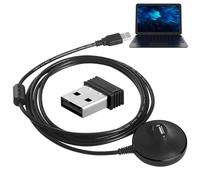 ANT Dongle - Adaptateur enfichable, dongle émetteur | Récepteur ANT portable avec câble d'extension USB, ensemble de dongle ANT+ compatible avec Zwift Trainer Road Connect Cycleops Trainer Rouvy TacX
