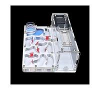 Ant Farm & Nid Nid De Fourmis en Acrylique, Grande Ferme Plate avec Zone d'alimentation, Maison pour Animaux Compagnie, Atelier, Château pour Étude Ferme Naturelle Formicarium