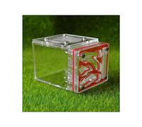 Ant Farm Petit nid de fourmis en forme de cube en acrylique Kit d'apprentissage scientifique de l'habitat de fourmis 3D pour enfants Étudier les fourmis, 7,7 x 6 x 5,3 cm