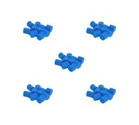 ANT Lot de 10 bouchons en éponge pour tube à essai agricole Diamètre 15 mm Bleu