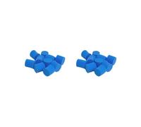 ANT Lot de 10 bouchons en éponge pour tube à essai agricole Diamètre 15 mm Bleu
