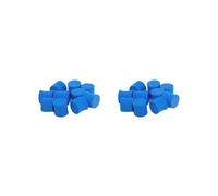 ANT Lot de 10 bouchons en éponge pour tube à essai agricole Diamètre 18 mm Bleu