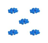 ANT Lot de 10 bouchons en éponge pour tube à essai agricole Diamètre 18 mm Bleu