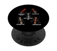 Ant Lover Kids Entomology Ant Species Fourmis Rouges PopSockets PopGrip Adhésif