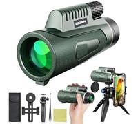 Ant Warrior Monocular, Monoculaires, Télescope Monoculaire, 12x50 Monoculaire Prisme BAK4 et lentille FMC, Monoculaire Puissant, adapté pour l'observation des Oiseaux et la randonnée (Vert)