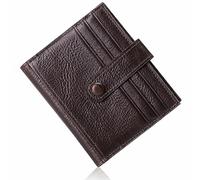 Ant Warrior Portemonnaie pour Homme, Porte Feuille Homme Petit Format, Wallet for Men, avec Blocage RFID, Durable et imperméable, Portefeuille Cuir Petit avec 9 Emplacements de Carte (Marron)