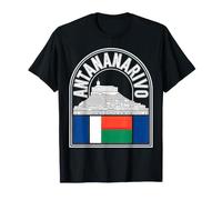 Antananarivo Madagascar Bold Outline Souvenir de Voyage T-Shirt