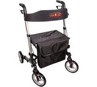 ANTAR Déambulateur pour personnes âgées à quatre roues, pliant, rouge AT51006R