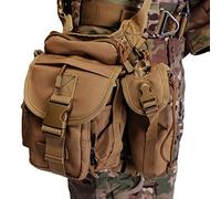 Antarctica imperméable Militaire Tactique Sac Goutte Leg Pouch Type b Cross Over Leg rig extérieur vélo randonnée à vélo Sac Cuisse (Brown)
