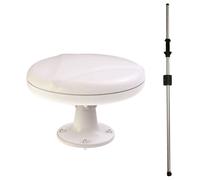 ANTARION Antenne TNT Omnidirectionnelle 35dB + Mat Traversant Camping Car Carava
