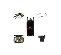 Antarion Pack CAMPKO Kit Bouteille GPL 36L + Lyre 0.5m + Boîte de Transfert + Filtre à Gaz + Adaptateurs Camping-Car