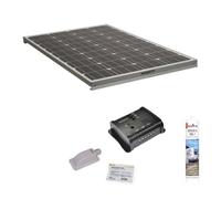 Antarion Pack Panneau Solaire 140W Camping Car + kit de Pose Solaire avec régulateur de Charge MPPT 160W 10A