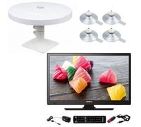 Antarion Pack TV LED 18.5" 47cm Téléviseur HD 12V + Antenne TNT Camping Car + 4 Ventouses