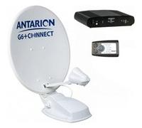 Antarion Parabole Satellite Automatique 72cm sans Récepteur + Positionneur Camping Car