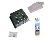 ANTARION Régulateur de charge pour panneau solaire SDC10 + passe-toit + Dekasyl MS1 + lingette