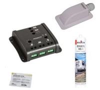 ANTARION Régulateur de charge pour panneau solaire SMC20 + passe-toit + Dekasyl MS1 + lingette G