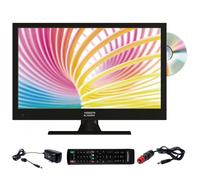 Antarion tv led 16" 40cm télévision hd tnt camping 12v dvd intégré G