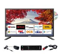 ANTARION TV LED 18.5"" 47cm Smart Connect Android 11.0 DVD Intégré Camping-car