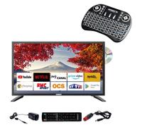 tv led 19" 48cm smart connect dvd intégré + clavier ergonomique