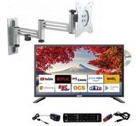 Antarion tv led 19" 48cm smart connect dvd intégré + support tv double bras G